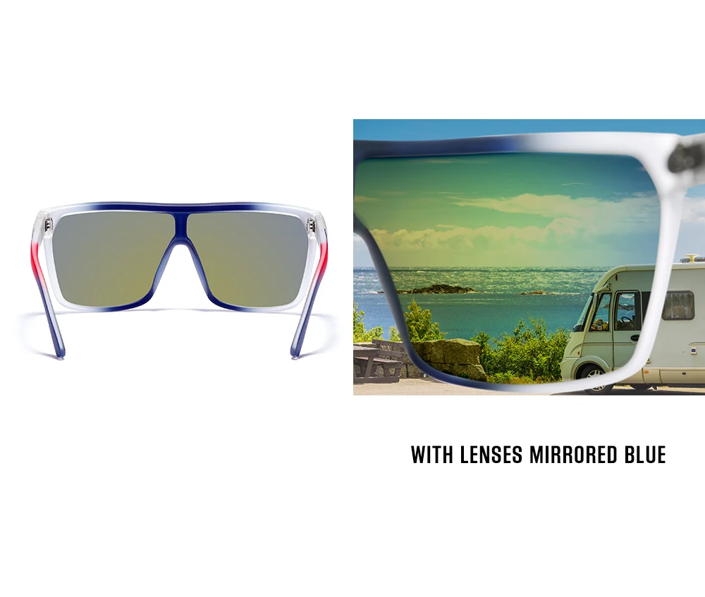 Kdeam High-End-Angels onnen brille für Männer und Frauen einteilige polarisierte Sonnenbrille mit langlebigen 5-Barrel-Scharnieren – Detail 32
