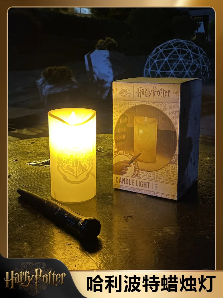 Nowy Harries Potter oryginalna świeca lampka nocna lampa stołowa ozdoba magiczna różdżka pilot lampa do sypialni kreatywna zabawka prezent