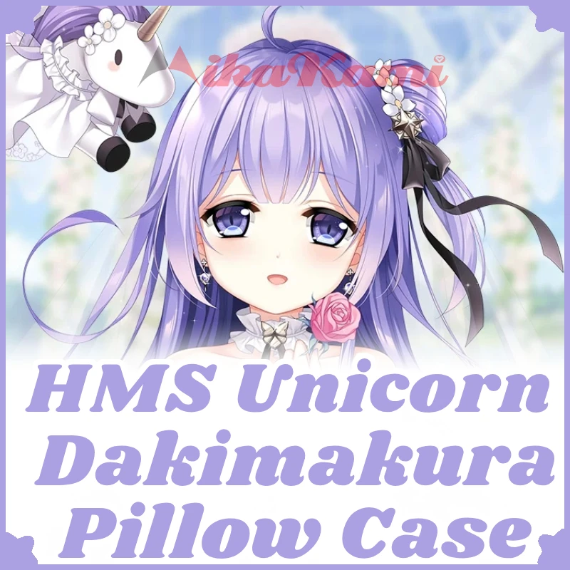 HMS Unicorn Dakimakura Azur Lane Game Pillowcase Full Body Hugging Pillow Case Cushion Cover Home Bedding Decor Otaku Gift HMA