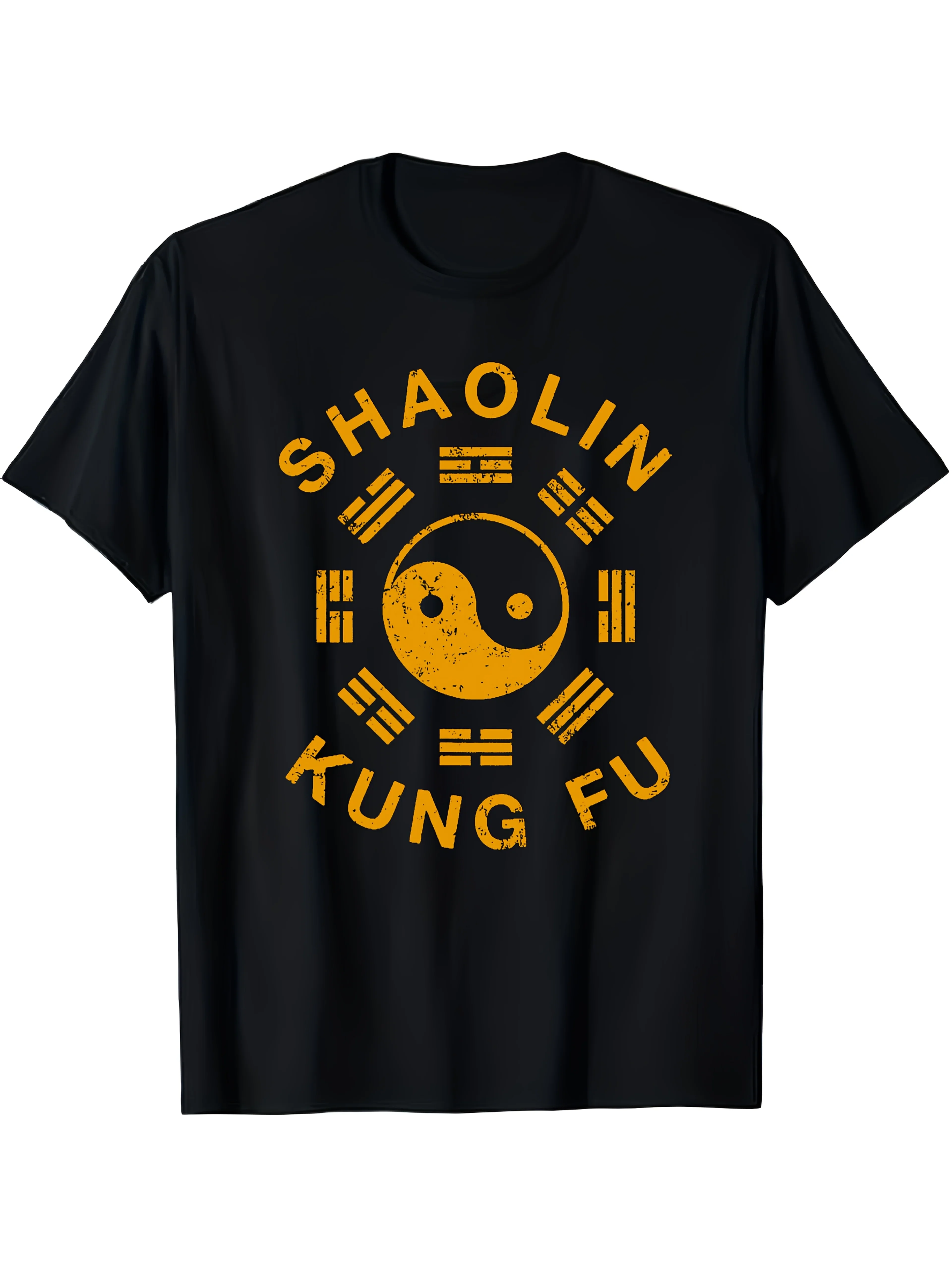 New Men's Short Sleeve T-Shirt with Geometric Subtle Print - Summer Round Neck Casual Top, Breathable Medium-Stretch Fabric, Ver