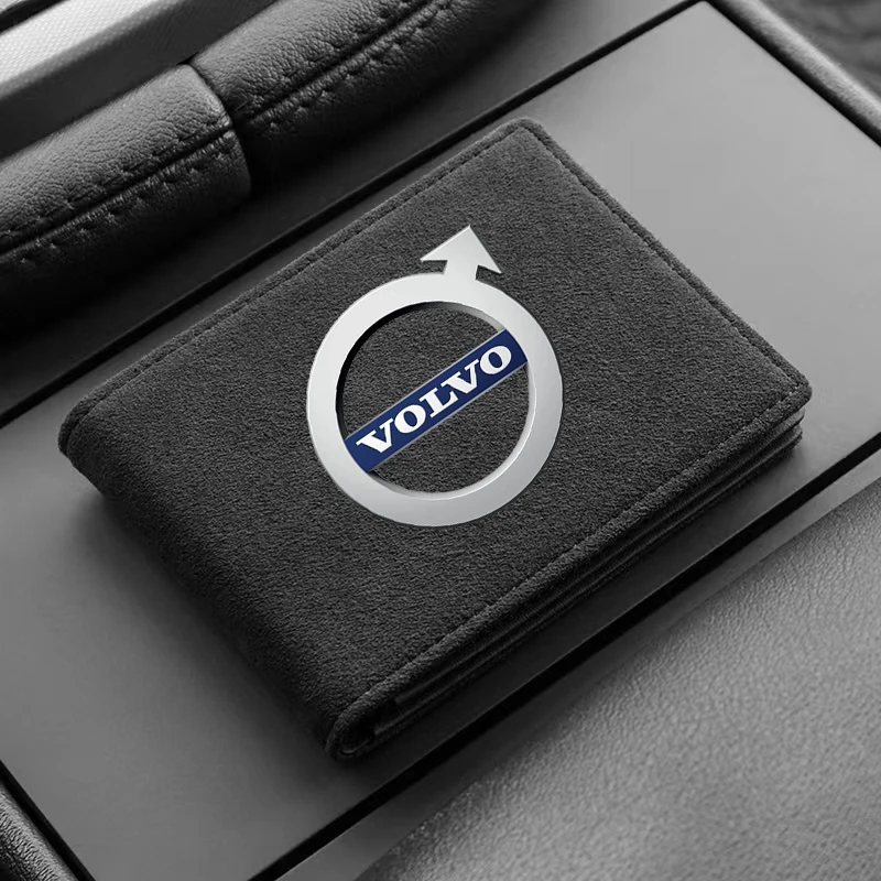 1Pcs Car Driver License Storage Bag Wallet ID Card Protective Sleeve For Volvo XC40 V40 V50 V60 S40 S50 S60 S70 S80 S90 240 C70