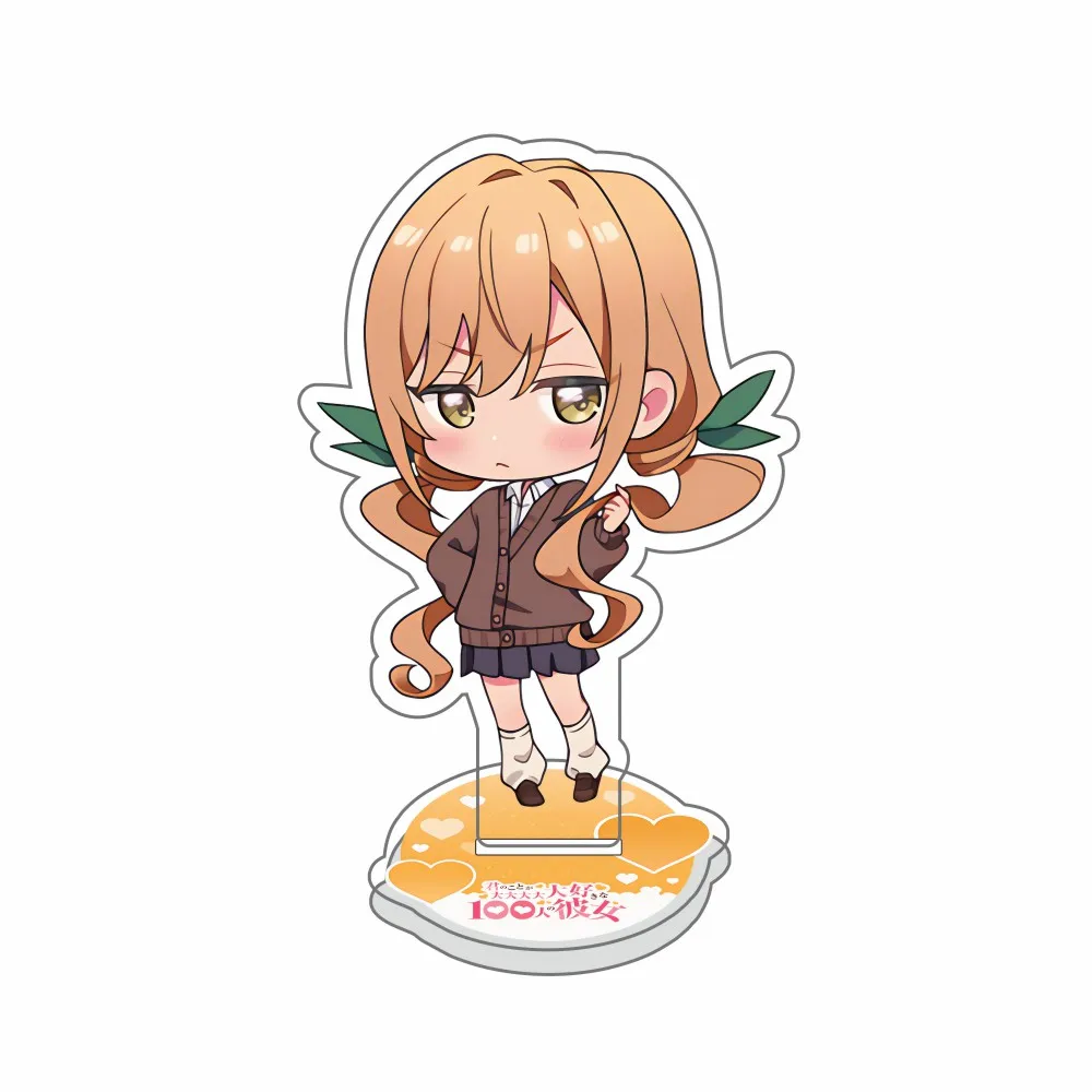 Anime Kimi no Koto ga Dai Dai Dai Dai Daisuki na 100-nin no Kanojo 10CM Acrylic Stand Model Hakari Kurumi Mei Cosplay Fans Gifts