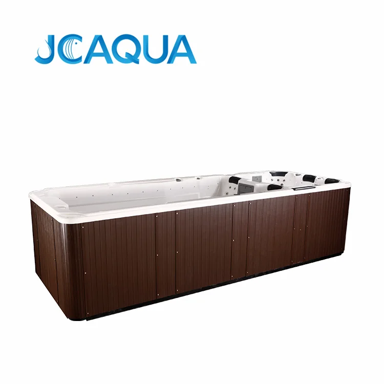 JCAQUA 6 Seats Outdoor Massage Hot Tub Salt 59 Jets Spa Swimming Pool with jacuzi function Spa Tubs