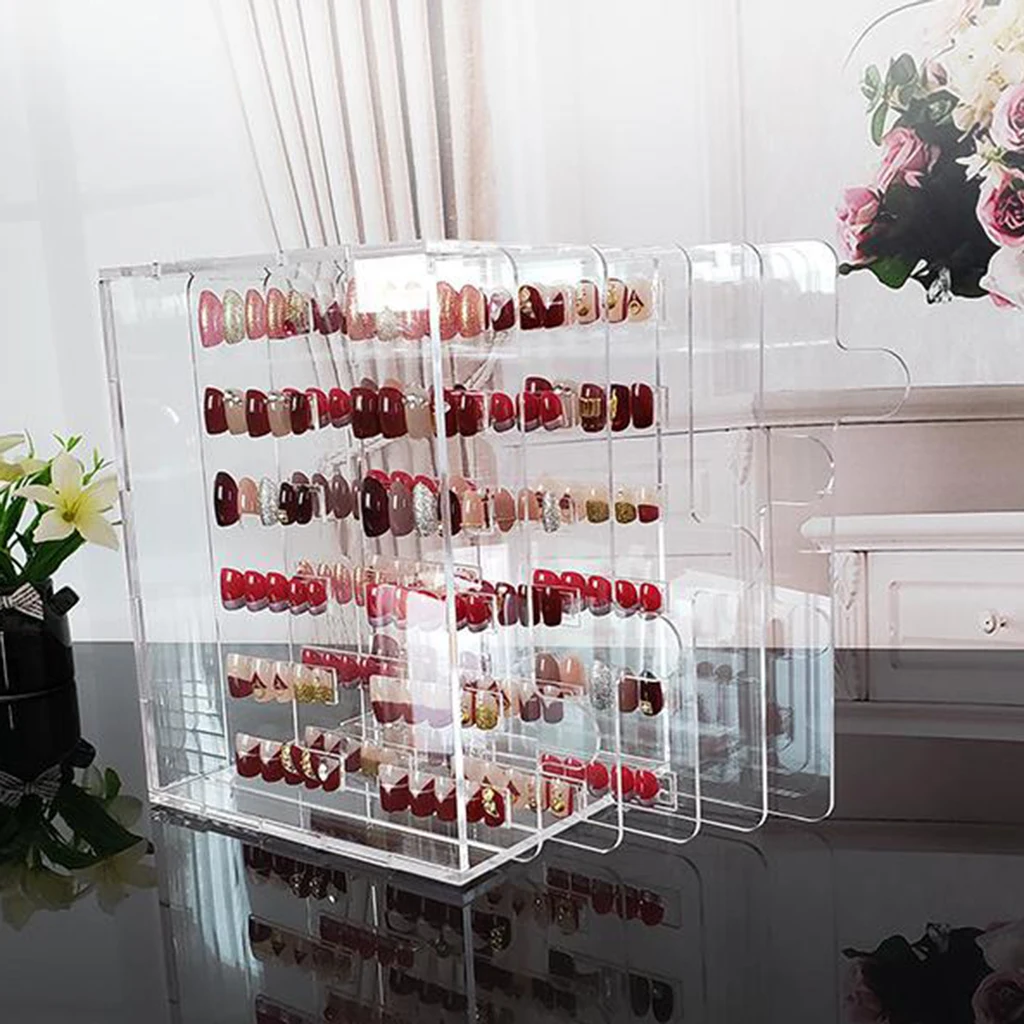 

Professional Acrylic Storage Box False Nail Tips Practice Display Stand Holder Manicure Tool Nail Art Display Stand
