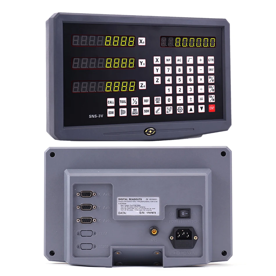 SNS-2V SNS-3V Dro Digital Readout Display DB9 TTL for Machines