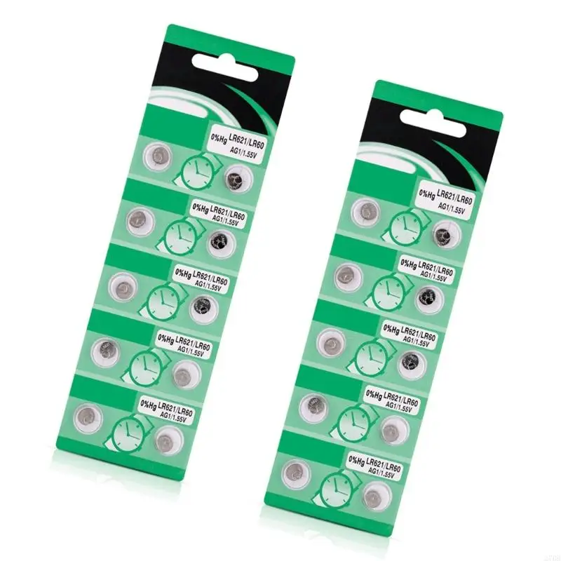 270b упаковка 10/20 LR621 AG1 Button Batteries LR621 AG1 Кнопка из щелочной батареи для удобного использования в небольших