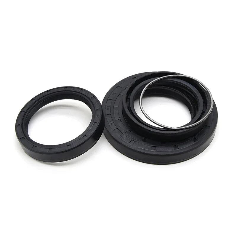 Guarnizione paraolio NBR nera ID 55mm TC-70/72/75/78/80/82/85/90/95/100/110*8/9/10/12mm Guarnizioni di tenuta in gomma a doppio labbro per albero in nitrile