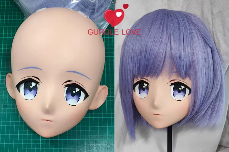 

(GLA04046) Настроить персонаж из смолы, половина головы, японская анимего, косплей, кукла для переодевания, аниме, маска кигуруми с глазами и париком