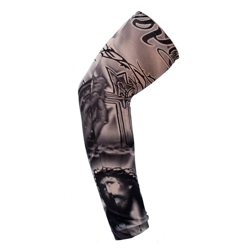 Outdoor tattoo sleeve flower arm tattoo cycling fishing sunscreen men and women cool arm protection ZY018