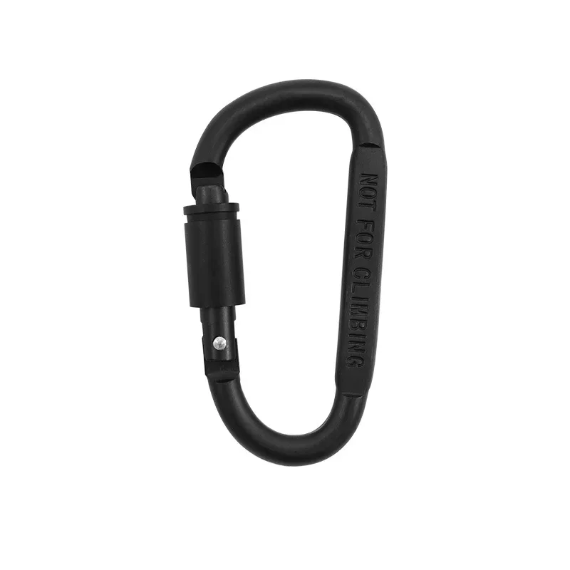 

Bold 8Cm With Lock D-Type Carabiner Quick Hanging Carabiner Alloy Lock With Aluminum Hanging Buckle G7Q3