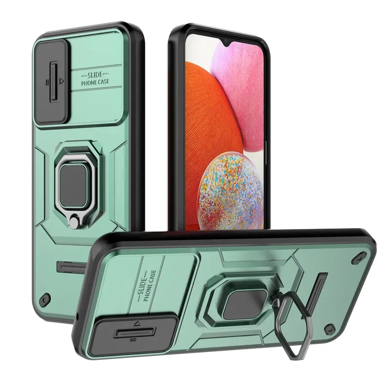 

For Samsung Galaxy A14 5G Case Slide Camera Phone Case Shockproof Metal Cover Samsung Galaxy A14 A24 A34 A54 5G Armor cases