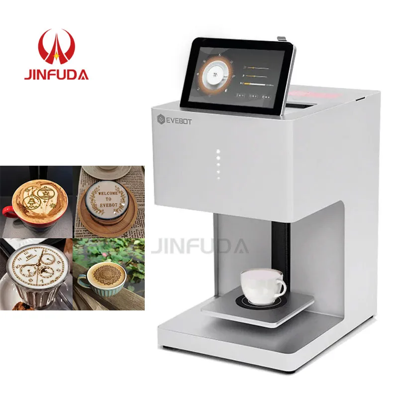 Commercial Professional Printer Creative Automatic Photo Image Evebot Selfie Coffee Printer Machine Multi-function Automatic