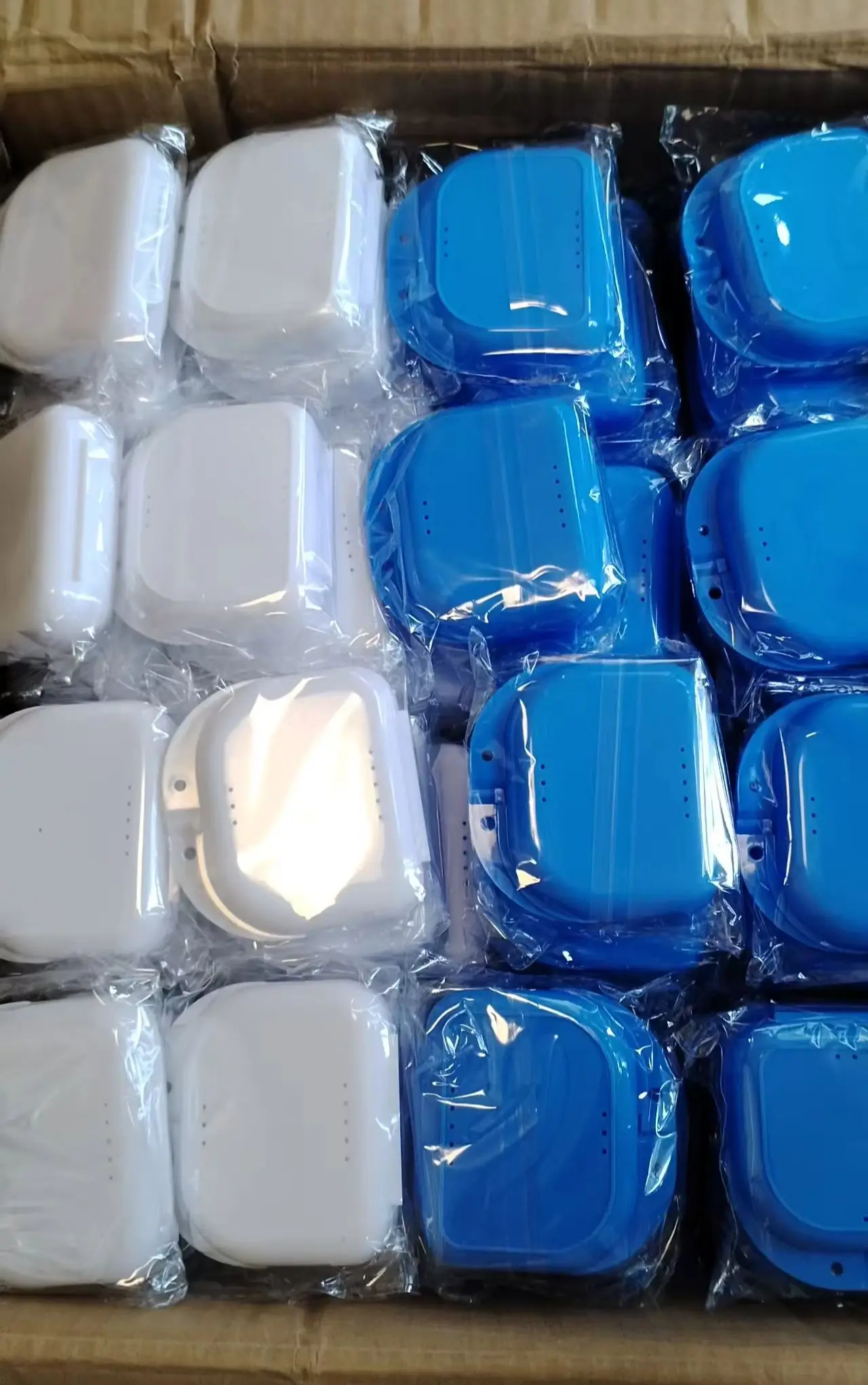 

50 Pcs Denture Storage Cases Orthodontic Retainer Partial Denture Container Boxes for Dental Prosthesis Care