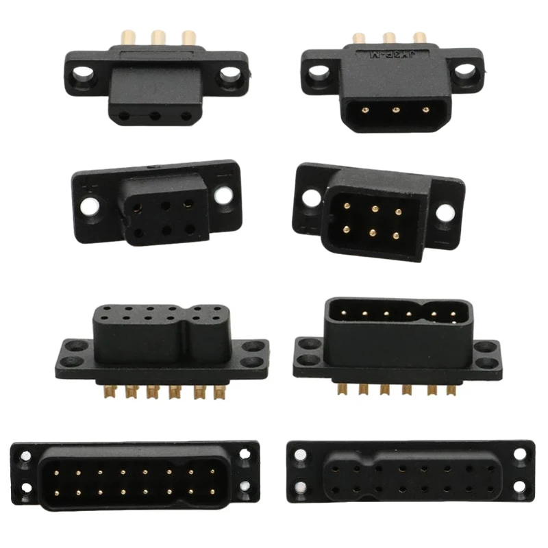 5 ペア 3P/6P/12P/16P オスメスプラグ DC500V 5A 定格電流 RC モデルモーターサーボコネクタ逆挿入防止機能付き