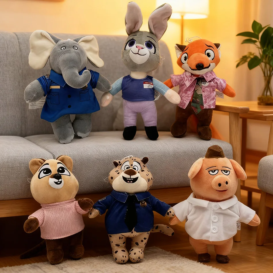 

Cartoon Cute Animal Rabbit Judy, Fox Mr. Nick Plush Toy Bedroom Decoration Children's Birthday Gift Christmas Best Choice