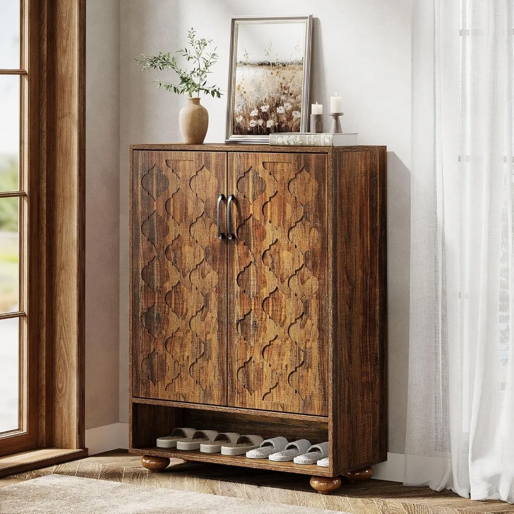 

A 6-story shoe rack with adjustable shelves and solid wood feet, a 43.3-meter-high storage cabinet