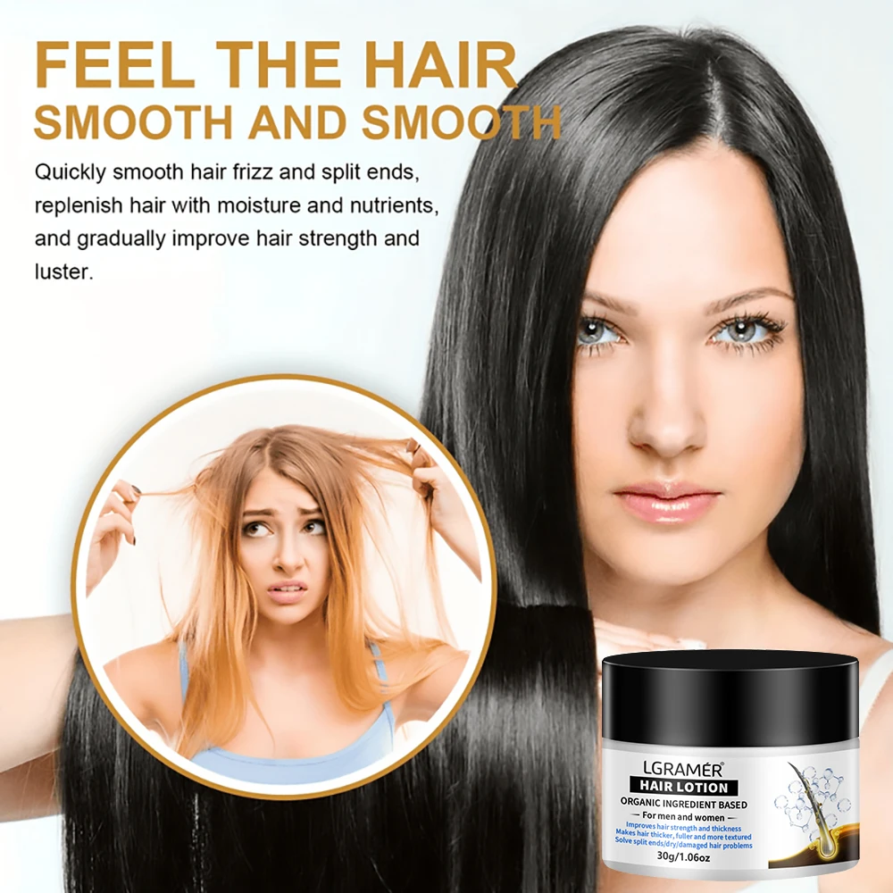 

Hair Care Lotion Repairs Hair Damage Restores Glossiness Smoothness Strengthens Hair Toughness Nourishes Improves Hair Quality