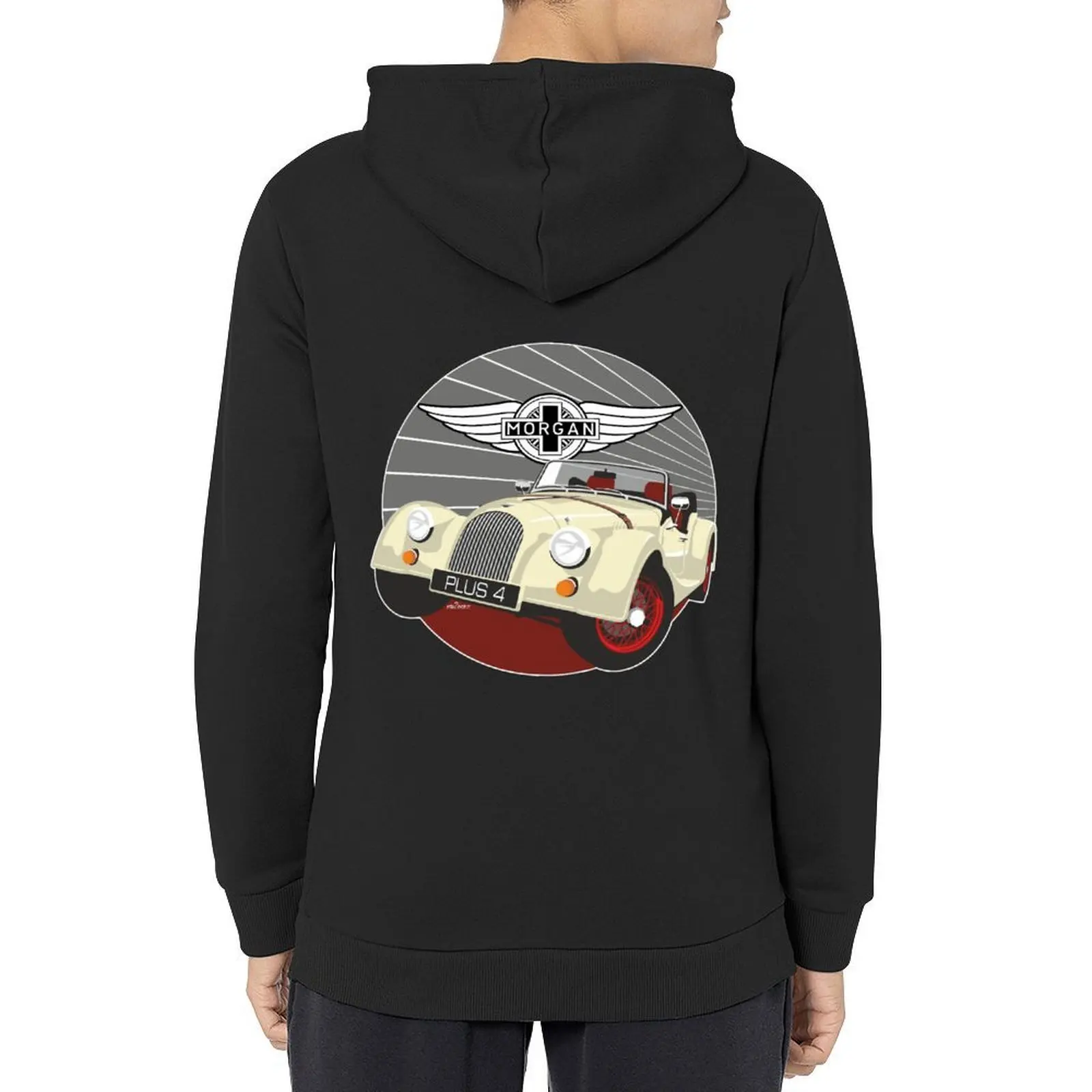 

Morgan Plus 4 Old English White Hoodie clothes for men blouse men's sweat-shirt anime clothes hoodie for men