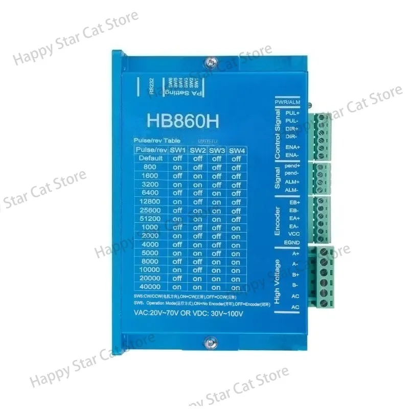 86 Closed-loop Stepper Motor Driver HB860H with Encoder Servo Stepper Driver AC18-80V