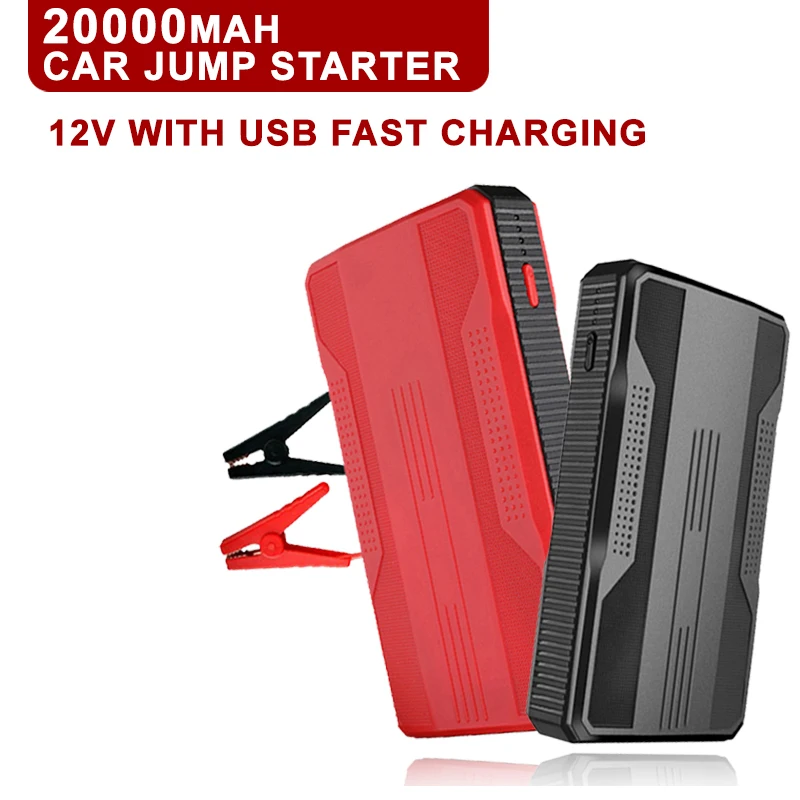 

Car Battery Jump Starter Auto Emergency Battery Booster Charger Power Bank 20000mAh Portable 12V Starting Device Petrol Diesel