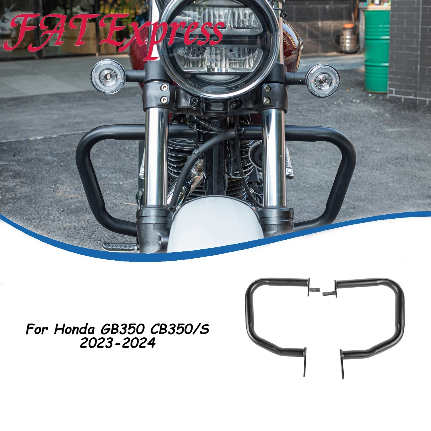 

For Honda GB350 CB350/S 2023 2024 Engine Guard Highway Crash Bars Motorcycle Frame Protection Bumper CB 350 S Accessories