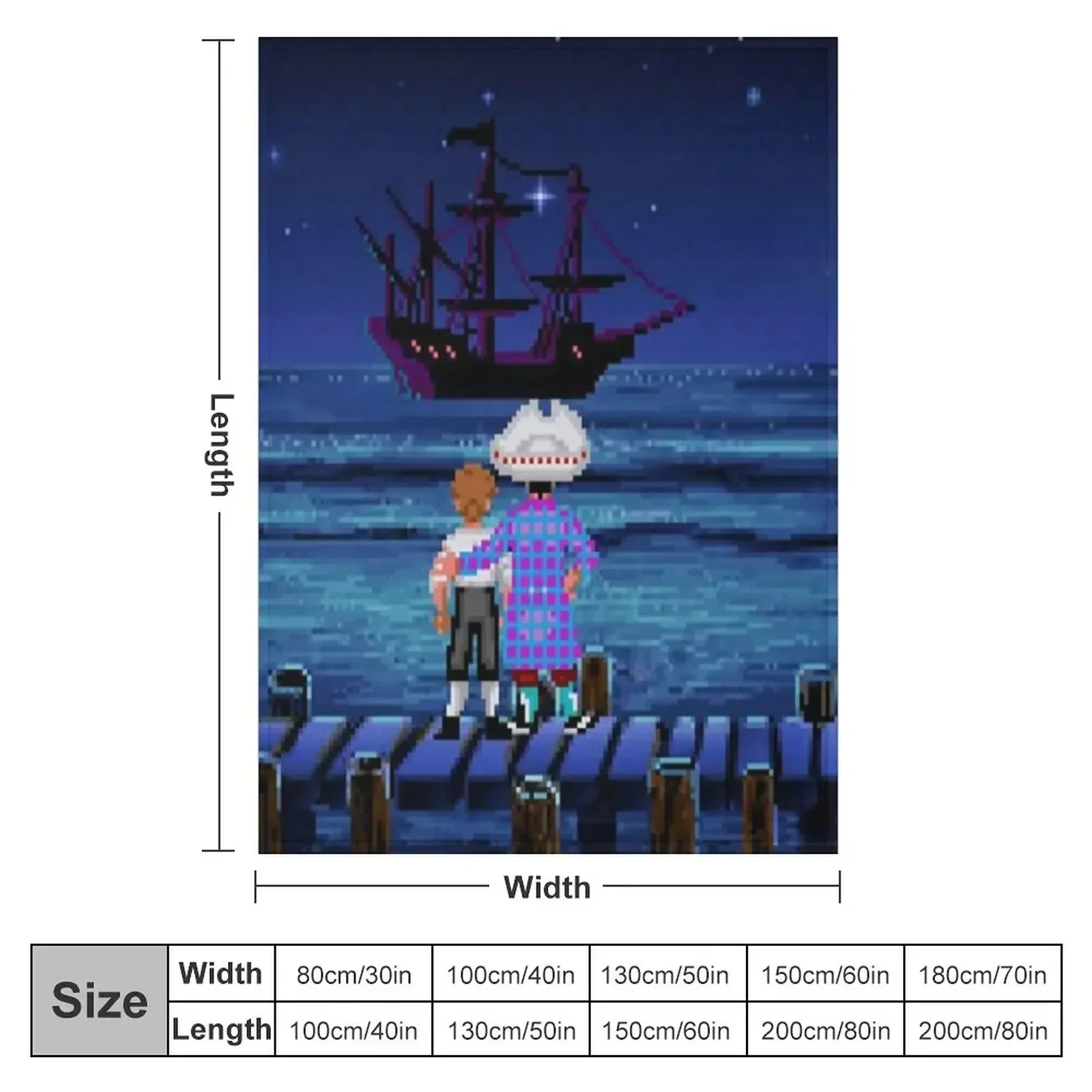 Guybrush & Stan (Monkey Island) Throw Blanket Quilt bed plaid Hairys Summer Beddings Blankets