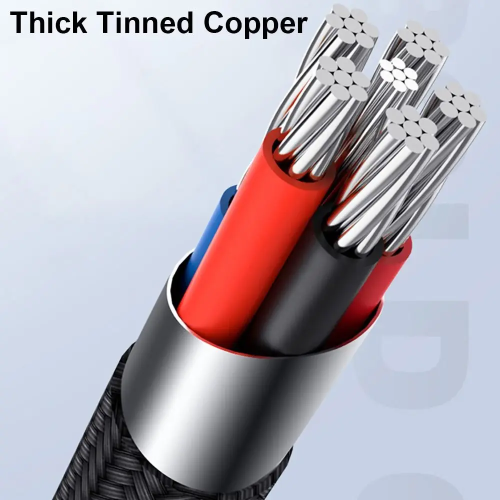 Professional PD 100W USB A to Type C Line 6A Quick Charge 480Mbps Charging Cable Nylon Braid 90 Degree Data Cord Tablet