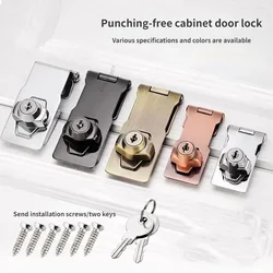 Hasp Heavy Duty vergrendeling Hasp Nietje met sleutels Hangslot Kast Schuur Garage Kantoorkast Veiligheidsslot Hardware