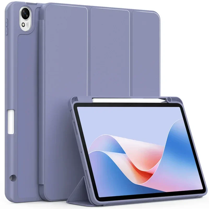 

For Huawei Matepad 11.5s 2024 Case Trifold Leather Acrylic Back Hard Smart Cover For Matepad 11.5s Air 11.5 Case with Pen Holder