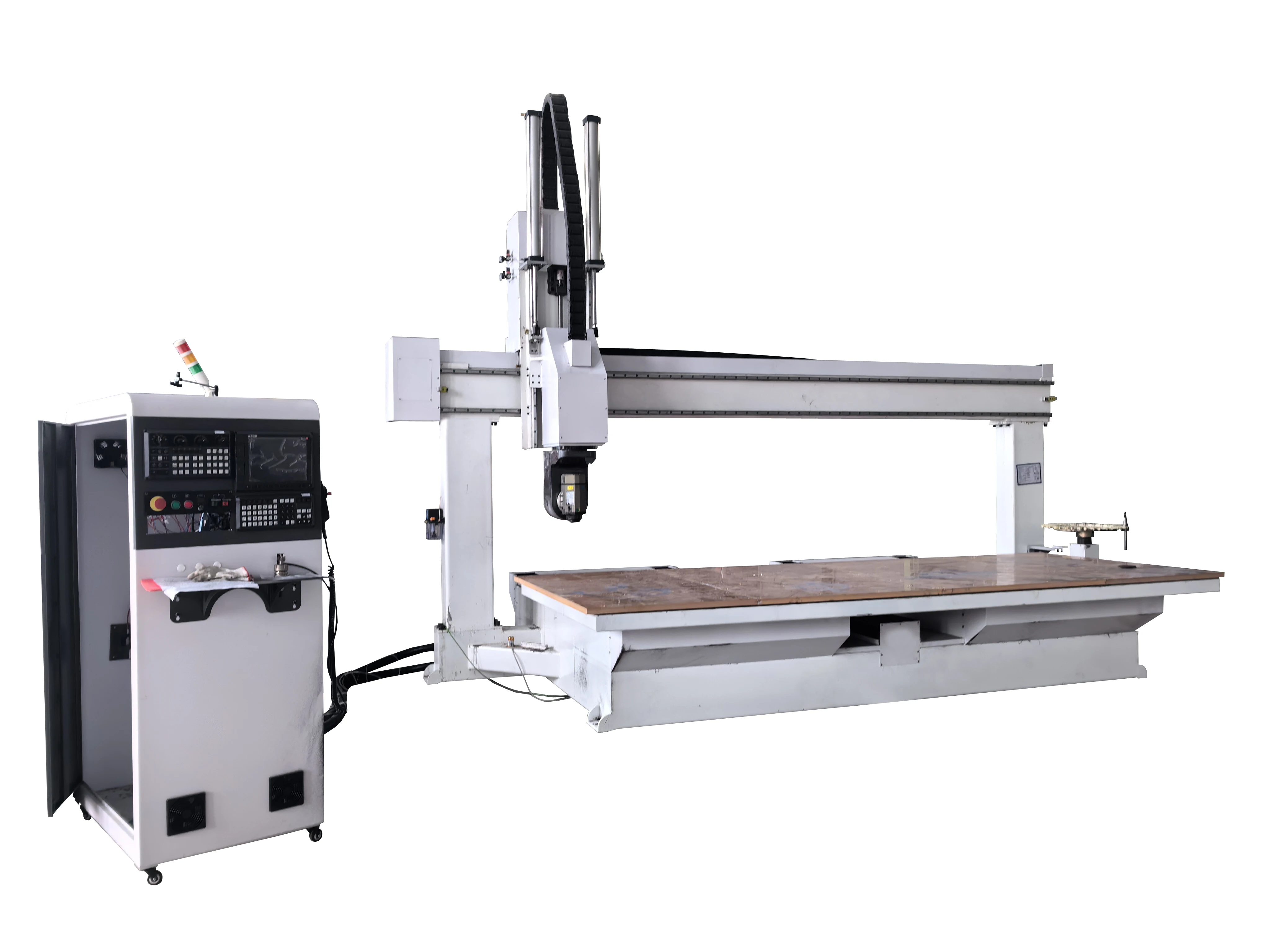 High-precision Woodworking Carving, Five-axis Linkage CNC Router, 3D Wood Carving with Vacuum Adsorption Worktable