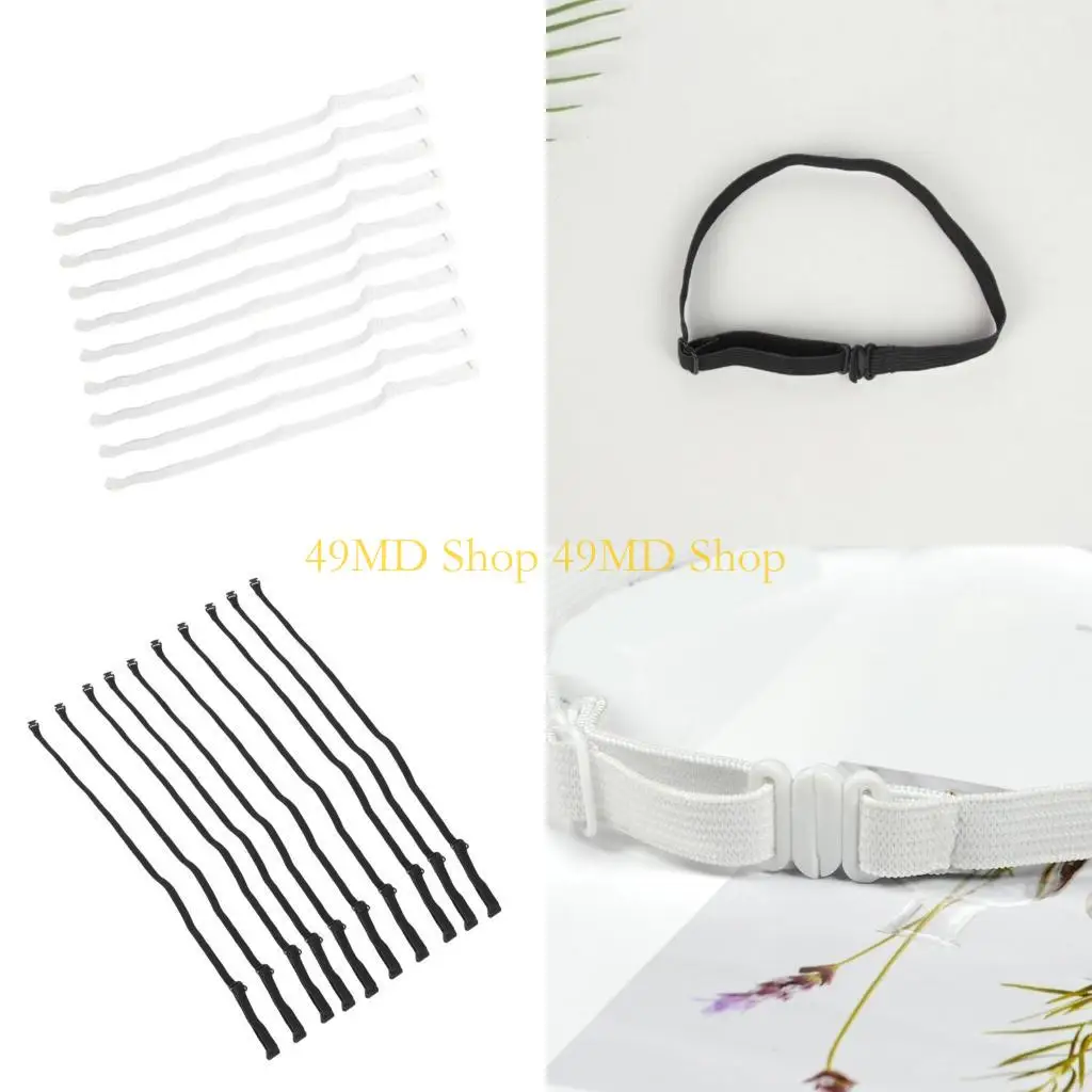 

49MD Регулируемые эластичные ремни с пряжками Черные многоразовые крепежные стяжки для кабелей Вязаные эластичные регулируемые