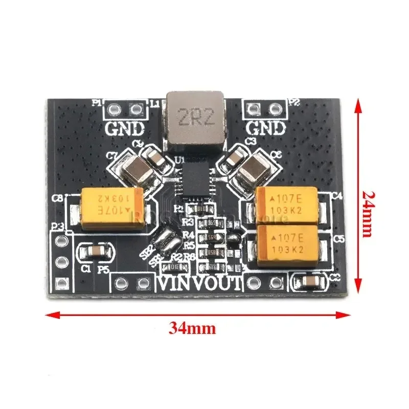 TPS63020 Automatic Buck-boost Step up Down Power Supply Module 2.5V 3.3V 4.2V 5V Lithium Battery Low Ripple Voltage Converter