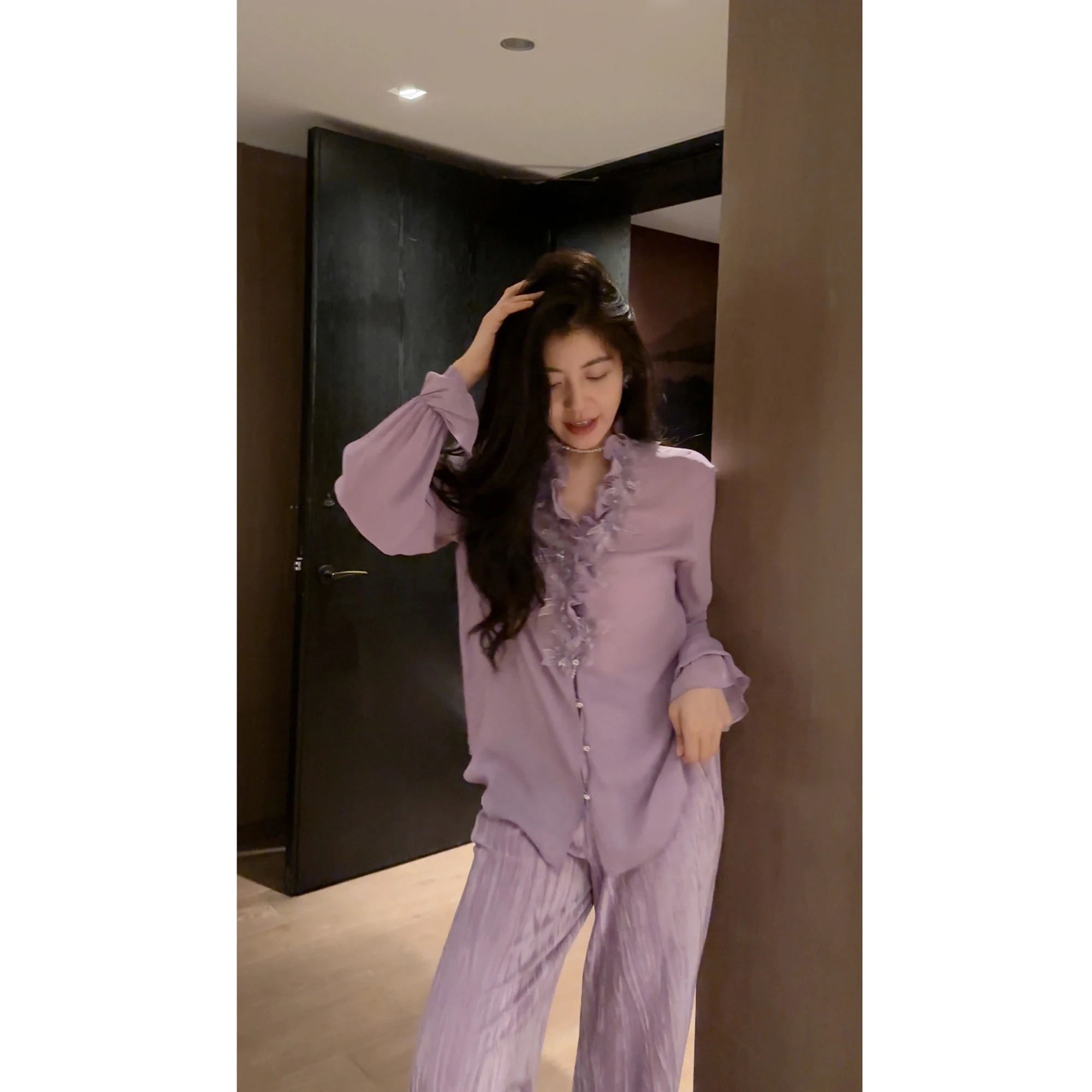 

NCOU Nie Kou 2022, осенний новый модный универсальный нежный дизайн, обеспечивающий внимание, цветок ручной работы V-Ne irt