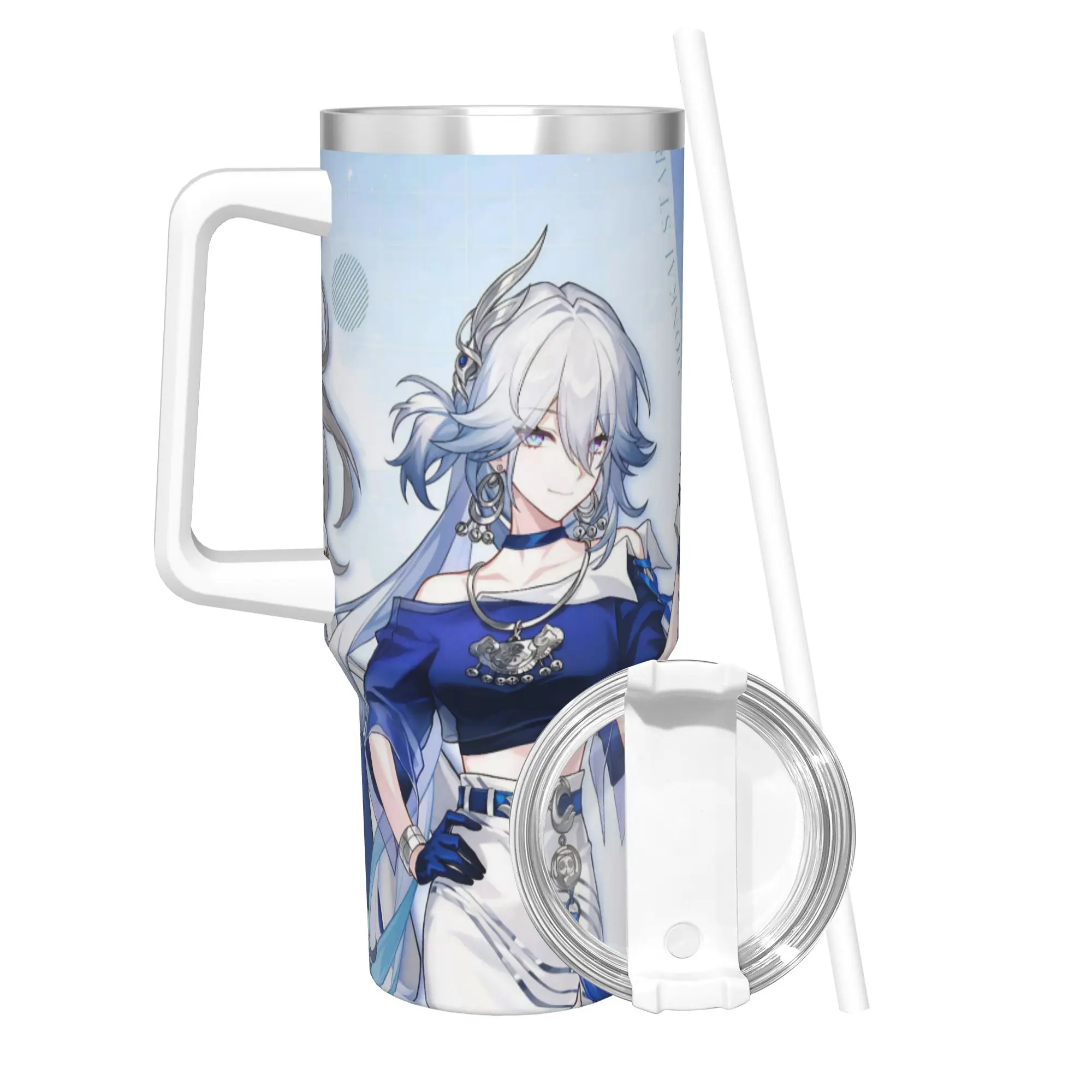 Honkai Star Rail Tumbler 40oz Stainless Steel Double Wall Vacuum Insulated  Mug With Straw
