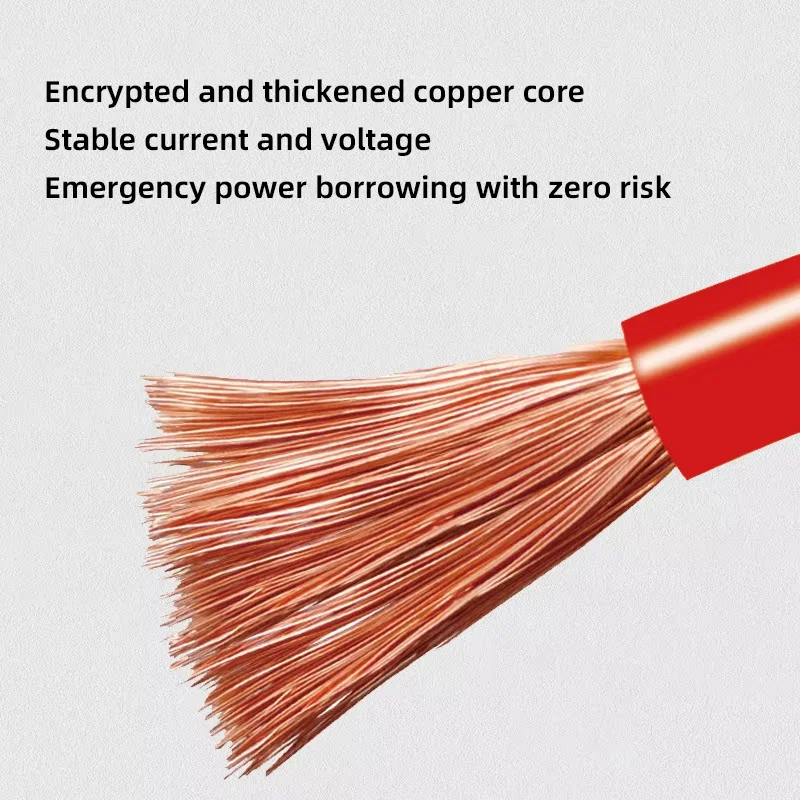 4-Meter Heavy-Duty Automotive Battery Jumper Cable with Anti-Freeze & Fireproof Features for Jump-Starting Dead/Low-Charged Car