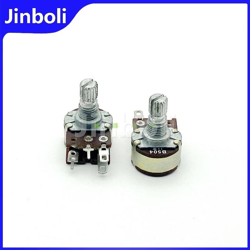 2PCS 16 Type 4Pins Single B500K B504 Dimming Audio Speaker Volume Potentiometer With Switch