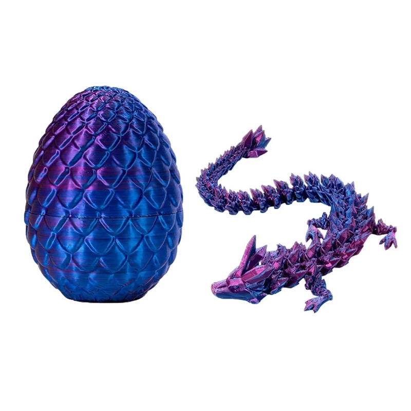 Ovos De Dragão Com Dragão Dentro, 3D Impresso Dragão Fidget Brinquedos, Brinquedo Ovo De Páscoa, 12in