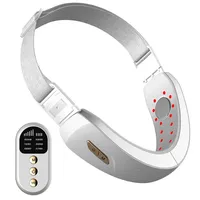 Micro-current Intelligent Facial Massage Beauty Instrument EMS V Shape Face Lift Massager Remote Control Faces Slimming Tool New