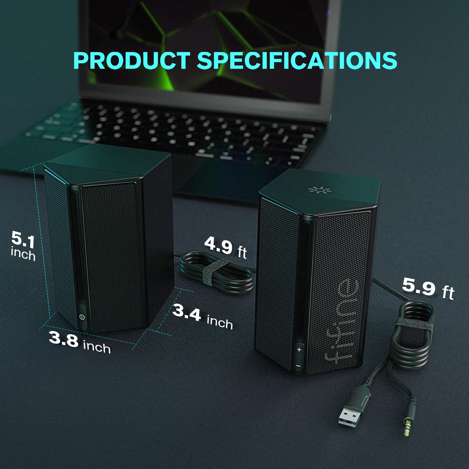 스테레오 서라운드 사운드를 갖춘 FIFINE 게이밍 사운드 박스, PC,Lattop,PS4... - 5