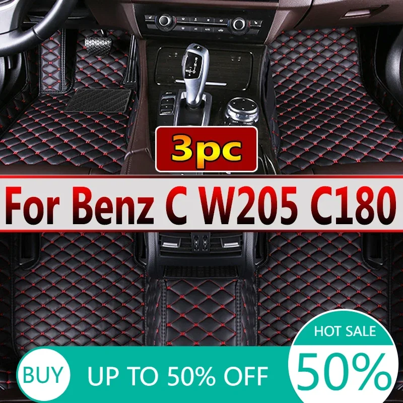 Car Floor Mats For Mercedes Benz C Class W205 C180 200 220 250 260 300 350 400 450 2014-15 2016 2017 2018 2019 2020 Accessories