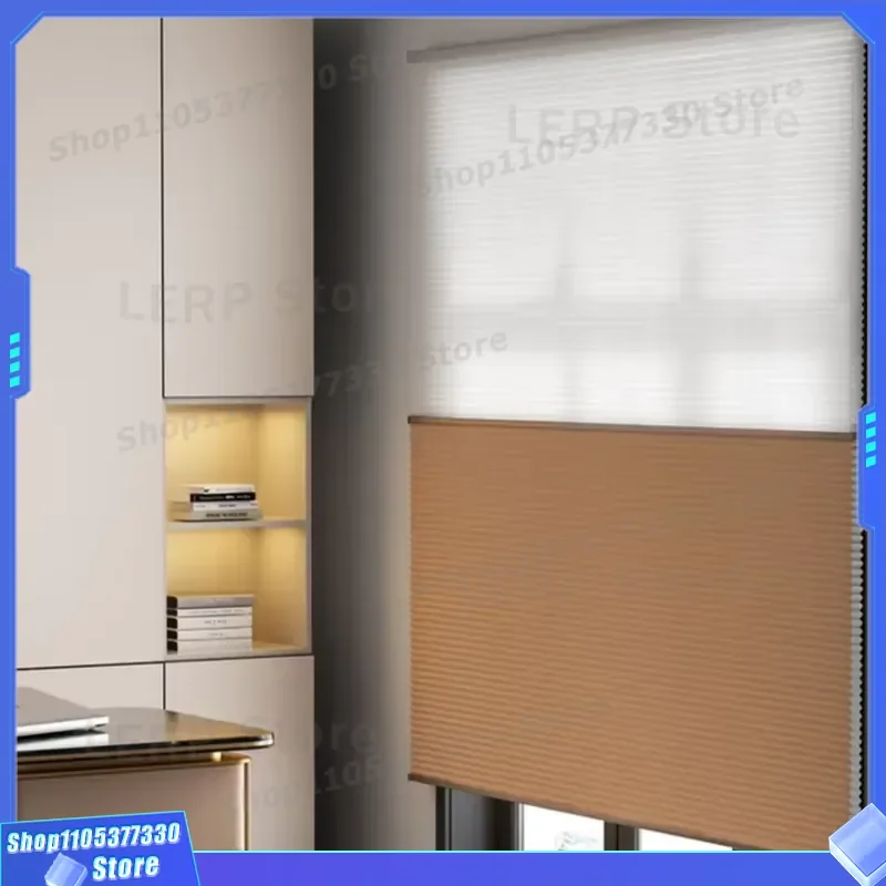 Smart Electric Honeycomb Blinds Day Night Cellular Shades UV Protection Half Full Shading Built-in Motor for Home Window