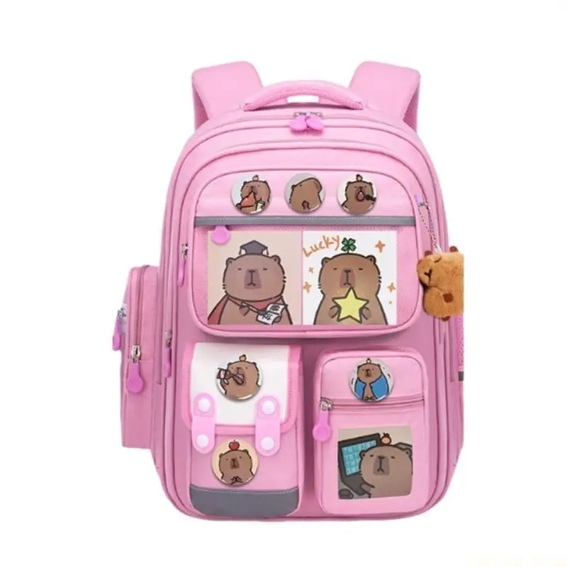 x90d-capybara-character-backpack-student-rucksack-large-capacity-book-bag-for-daily-school-use-and-extracurricular-activities