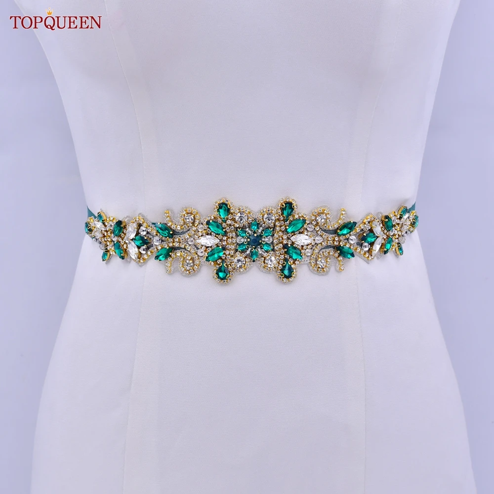 TOPQUEEN S12-KL Váy Cưới Cô Dâu Dây Vàng Handmade Cao Cấp Tất Nữ Phụ Kiện Hàng Ngày Dạ Hội BẦU KẺ Kim Cương Giả