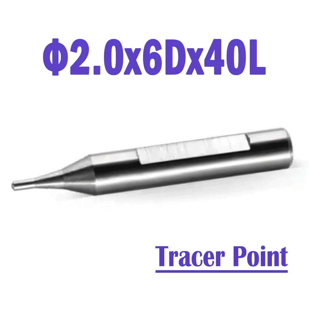 

2 Pcs/lot Φ2.0x6Dx40L Raize Professional 60 Series Carbide Tracer Point Key Machines Accerioes For 363/333L/339/369/368A&B/383AC