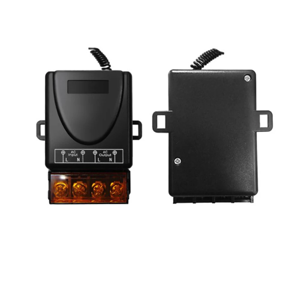 30A Relay Switch Wireless Remote Control Switch For Exhaust Fans Standby Power Consumption 0.1W Receiver Sensitivity -112dbm