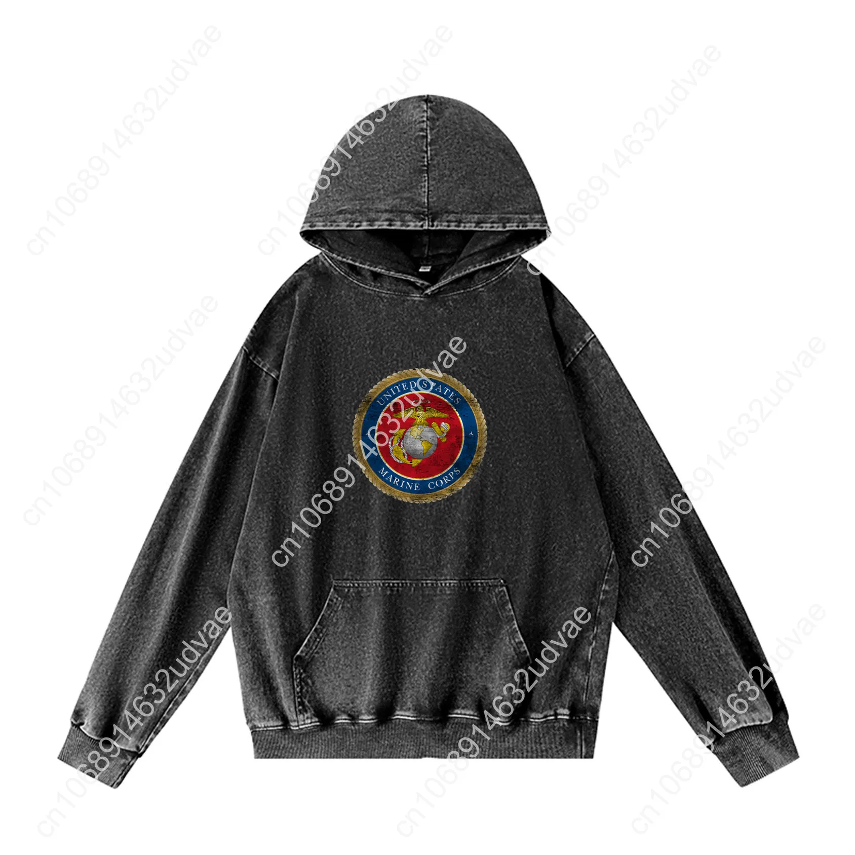 United States Marine Corps Hoodies Retro Hooded Sweatshirt Man Woman Teenager Vintage Pullover Sweat Shirt with Customized Tops
