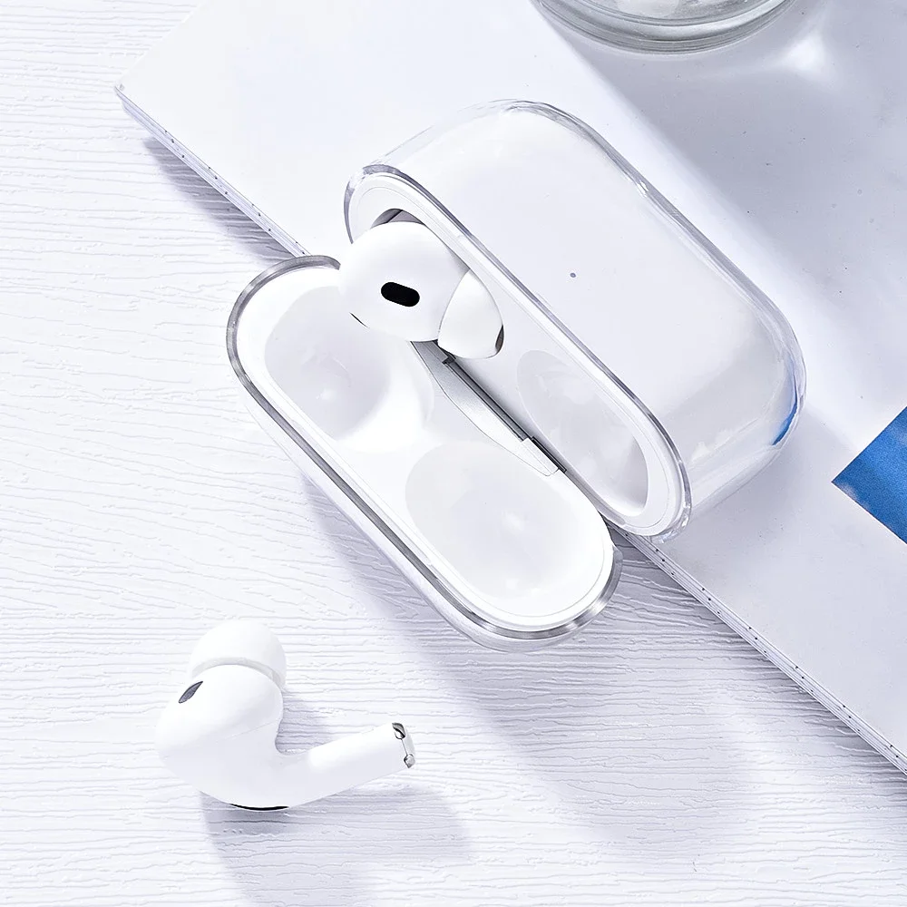 Clear TPU Soft Earphone Case For Airpods Pro 2 Shockproof Case For Airpods 4 Transparent Charging Box Cover For Airpods 1 2 3