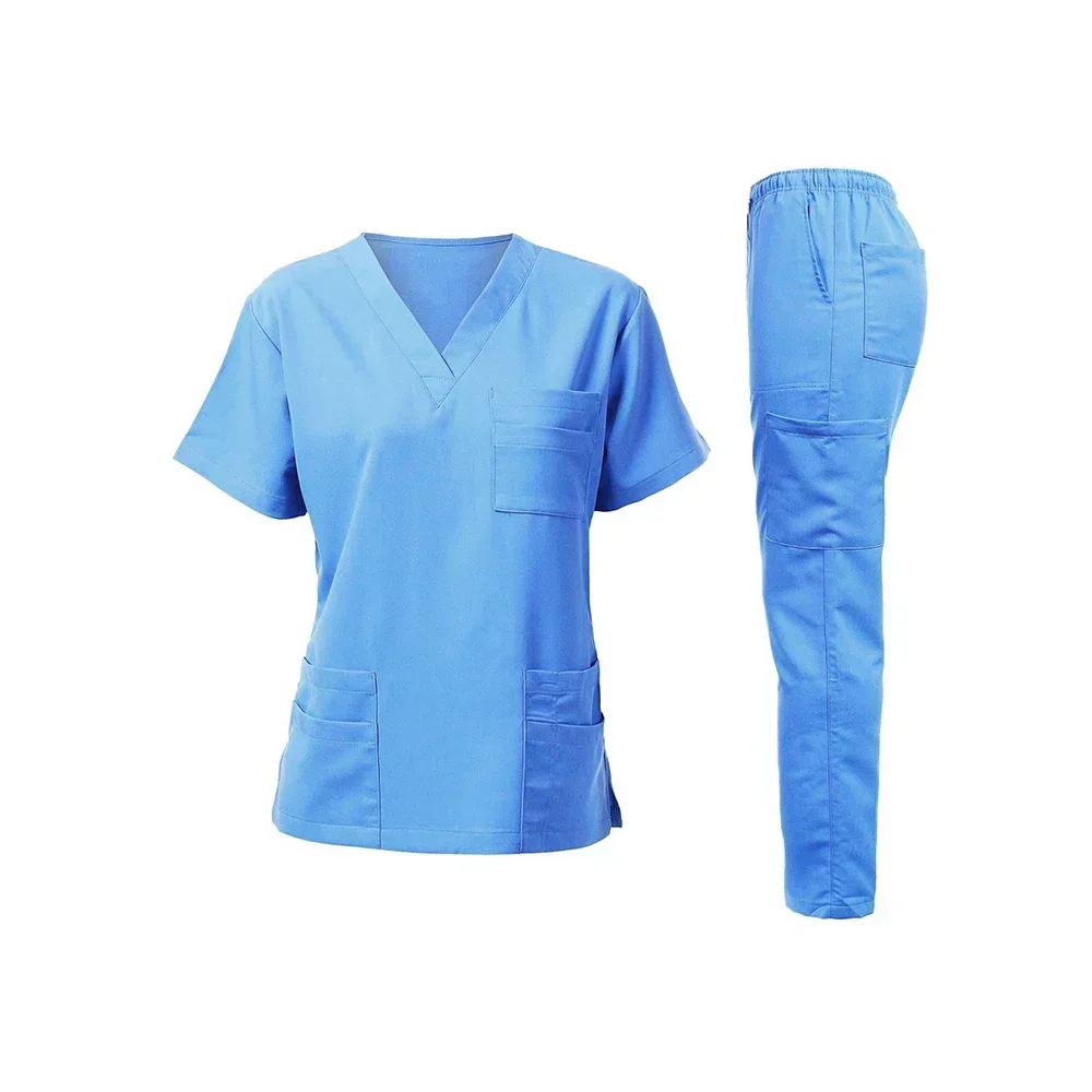 Oral Hospital Washing Clothes Men and Women Long Sleeve Doctor\'s Work Clothes Operating Clothes Medical Uniforms Women Uniforme