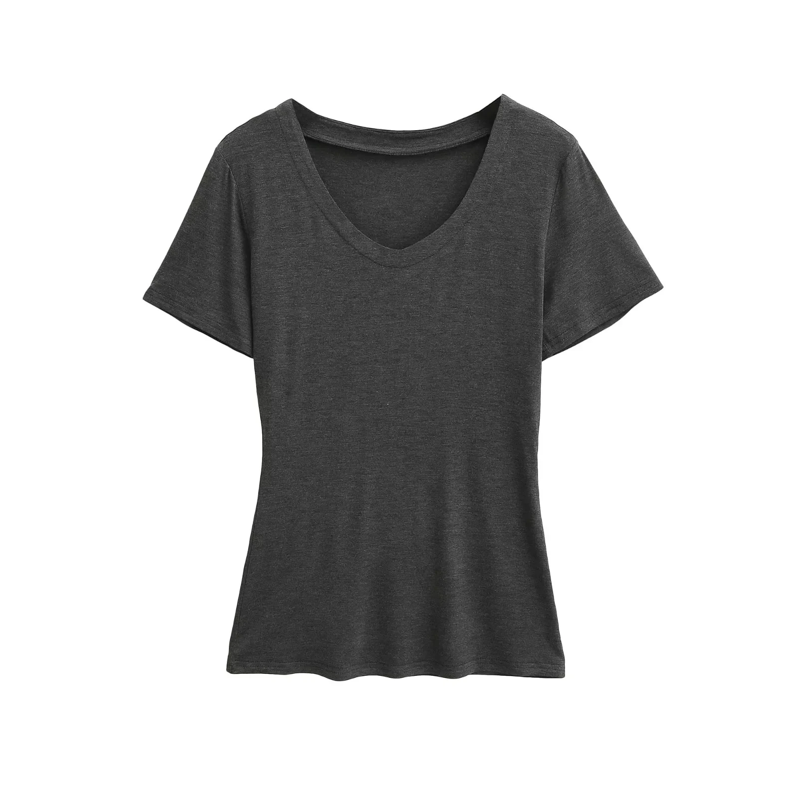 تي شيرت نسائي Pure Desire V-Ne ort Sve تي شيرت صيفي جديد Sle خفيف الوزن وجيد التهوية وقاعدة تنحيف الخصر #2