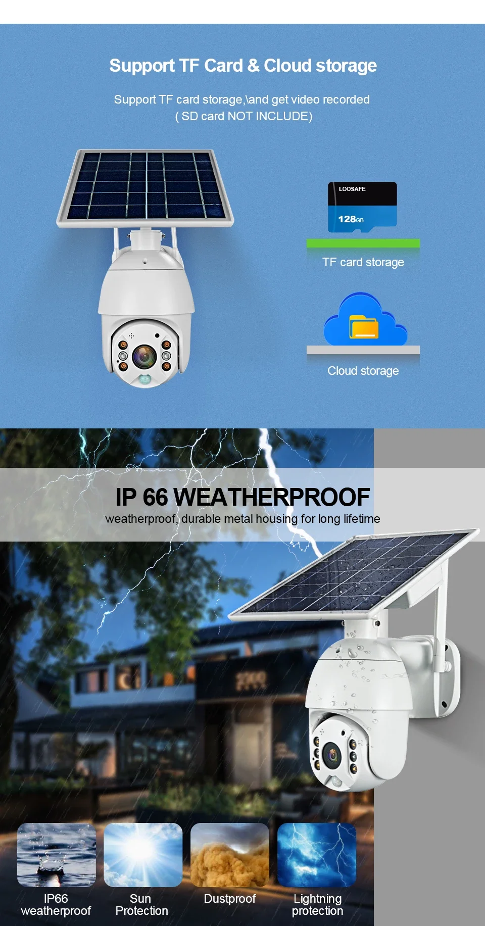 4G o Wifi versión PTZ 4X 1080P seguridad exterior inalámbrica impermeable CCTV vigilancia inteligente del hogar cámara de Panel Solar